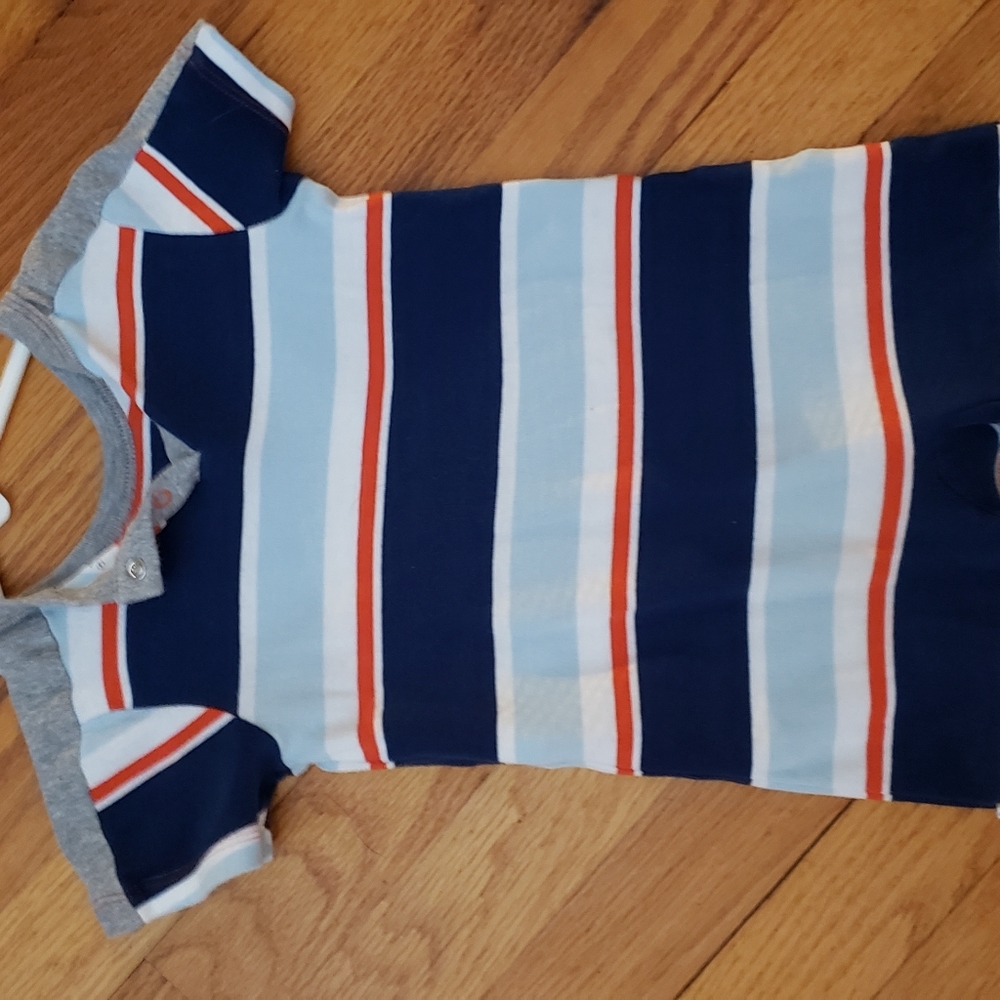 12M Boys Burts Bees Summer Romper